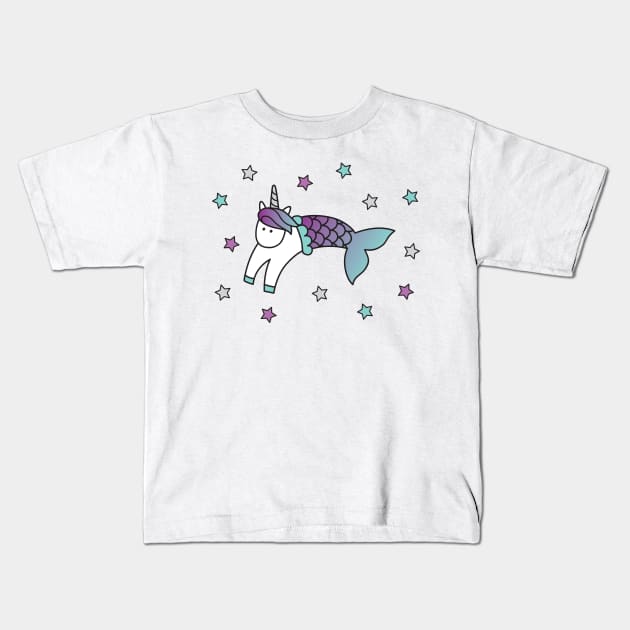 Magical Mermicorn Kids T-Shirt by LesliePress